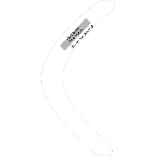 Bumerang 'Maxi' , standard-grün, Kunststoff, 41,00cm x 0,60cm x 4,30cm (Länge x Höhe x Breite), Bild 4