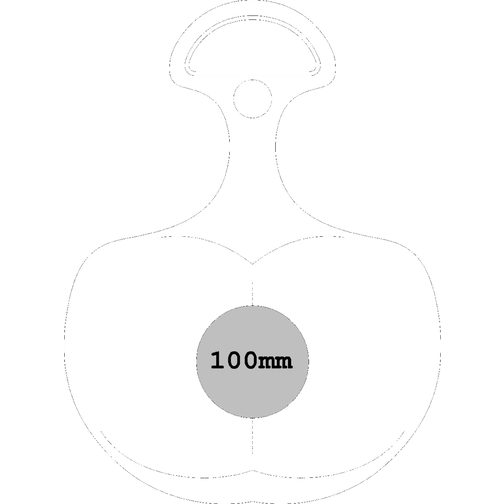 Schneeflitzy 'Standard' , bubblegum, Kunststoff, 44,00cm x 0,40cm x 33,30cm (Länge x Höhe x Breite), Bild 5