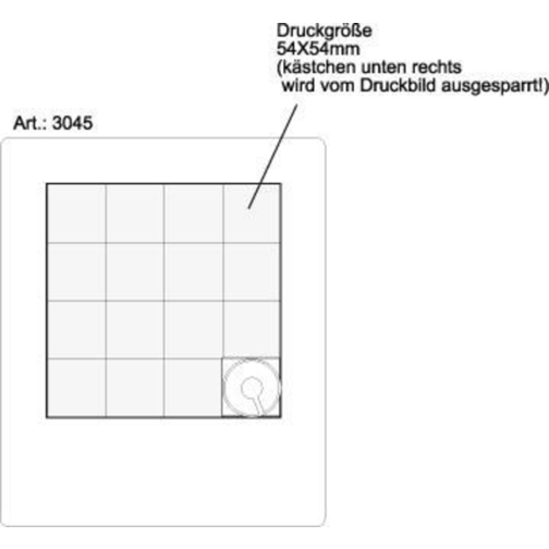 Schiebepuzzle 'Frame 15' , weiss, Kunststoff, 9,00cm x 0,50cm x 7,50cm (Länge x Höhe x Breite), Bild 6