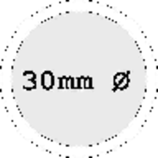 Radiergummi 'Rund' , weiß, Kunststoff, 0,70cm (Höhe), Bild 2