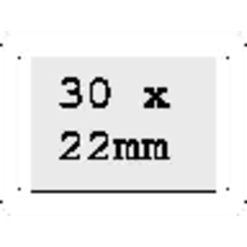 Radiergummi 'Rechteck' , weiß, Kunststoff, 3,90cm x 0,70cm x 2,90cm (Länge x Höhe x Breite), Bild 3