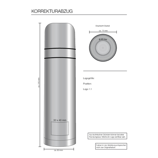 ROMINOX® termokanne // kopp i kopp - med 2 lokk - sølv, Bilde 5