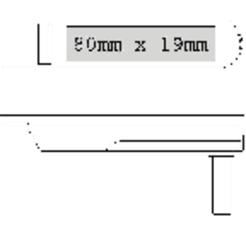 Ratsche 'Pfeife' , weiss, Kunststoff, 13,00cm x 2,60cm x 6,00cm (Länge x Höhe x Breite), Bild 3