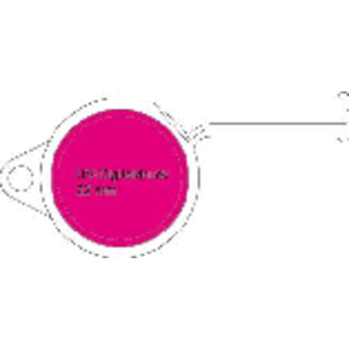 Trillerpfeife 'Sport', Ohne Kordel, Uni-colour , standard-pink, Kunststoff, 5,70cm x 2,50cm x 2,00cm (Länge x Höhe x Breite), Bild 4