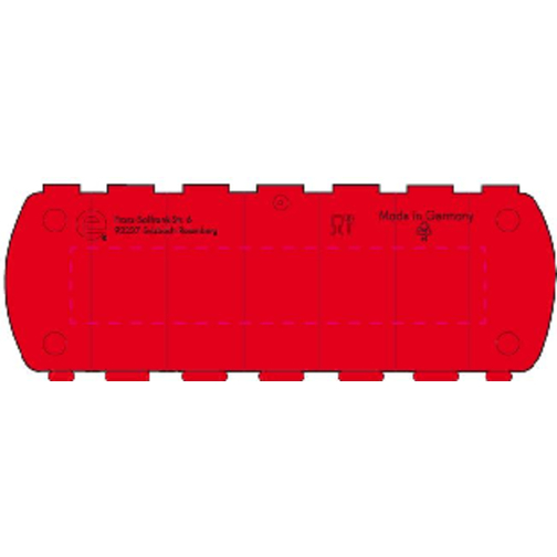 Aufbewahrungsdose 'Seven Days' , trend-rot PP, Kunststoff, 11,00cm x 1,40cm x 4,00cm (Länge x Höhe x Breite), Bild 5