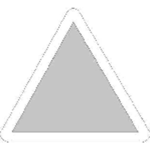 Magnet 'Dreieck' , weiß, Kunststoff, 5,30cm x 0,70cm x 5,30cm (Länge x Höhe x Breite), Bild 4