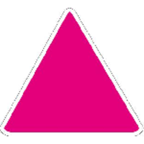 Magnet 'Dreieck' , weiß, Kunststoff, 5,30cm x 0,70cm x 5,30cm (Länge x Höhe x Breite), Bild 5