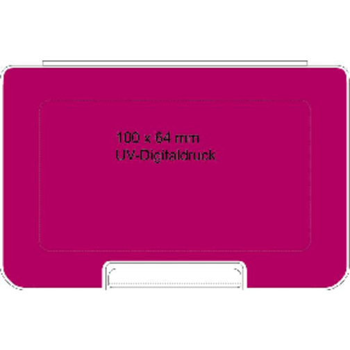 Universalbox 'Mini' , weiss, Kunststoff, 10,10cm x 1,10cm x 6,70cm (Länge x Höhe x Breite), Bild 4