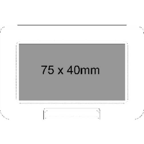 Universalbox 'Mini' , transparent-milchig, Kunststoff, 10,10cm x 1,10cm x 6,70cm (Länge x Höhe x Breite), Bild 2