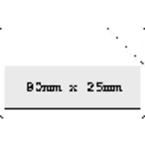 Mint-Spender 'Rechteck' , standard-gelb, Kunststoff, 8,50cm x 0,80cm x 5,50cm (Länge x Höhe x Breite), Bild 3