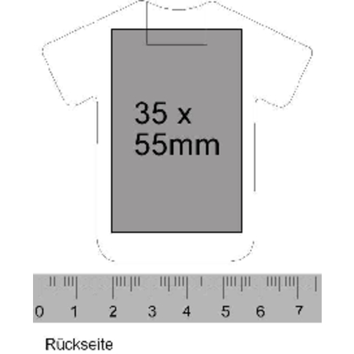 Mint-Spender 'Trikot' , weiß, Kunststoff, 7,40cm x 0,90cm x 7,00cm (Länge x Höhe x Breite), Bild 3