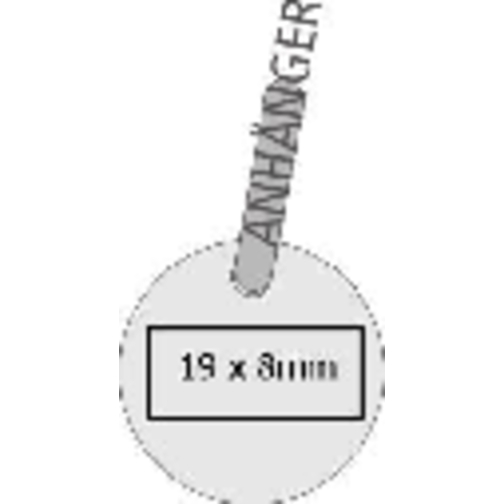 Chip-Schlüsselanhänger 'Elegance' , silber, Metall, 8,40cm x 0,70cm x 2,30cm (Länge x Höhe x Breite), Bild 2