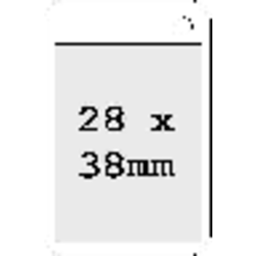Chip-Schlüsselanhänger 'Fix' , weiss, Kunststoff, 4,90cm x 0,40cm x 3,20cm (Länge x Höhe x Breite), Bild 4