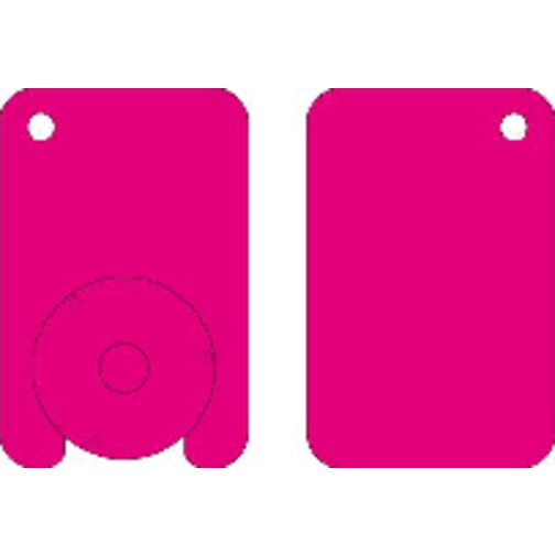 Chip-Schlüsselanhänger 'Fix' , standard-rot, Kunststoff, 4,90cm x 0,40cm x 3,20cm (Länge x Höhe x Breite), Bild 5