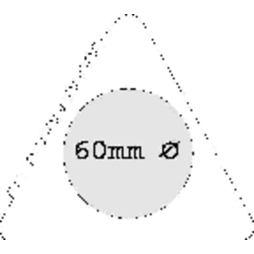 Eiskratzer 'Dreieck' , weiß, Kunststoff, 12,00cm x 0,30cm x 11,60cm (Länge x Höhe x Breite), Bild 4