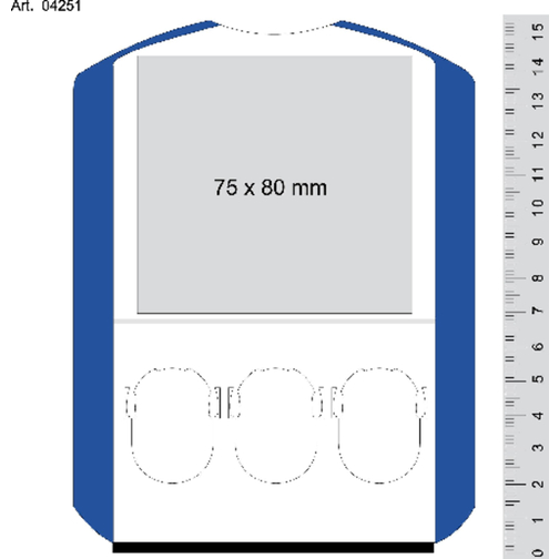 Parkscheibe 'Prime' Mit Chips , blau/weiß, Kunststoff, 15,50cm x 0,70cm x 11,90cm (Länge x Höhe x Breite), Bild 2