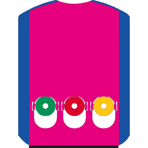Parkscheibe 'Prime' Mit Chips , blau/rot, Kunststoff, 15,50cm x 0,70cm x 11,90cm (Länge x Höhe x Breite), Bild 3