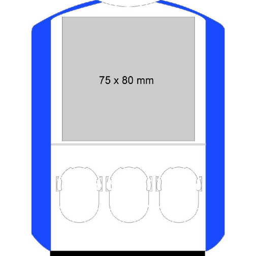 Parkscheibe 'Euro' Mit Chips , blau, Kunststoff, 15,50cm x 0,70cm x 11,90cm (Länge x Höhe x Breite), Bild 2