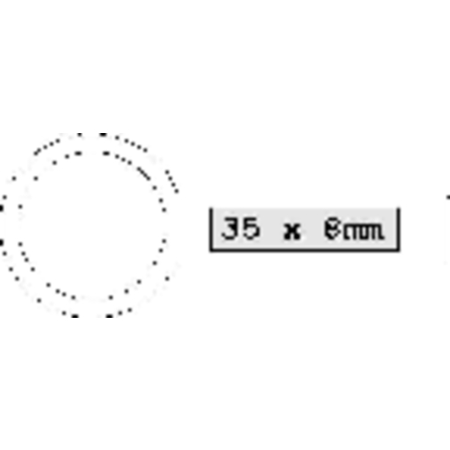 Stiellupe 'Handle 5 X' , standard-rot, Kunststoff, 8,50cm x 0,50cm x 3,40cm (Länge x Höhe x Breite), Bild 2