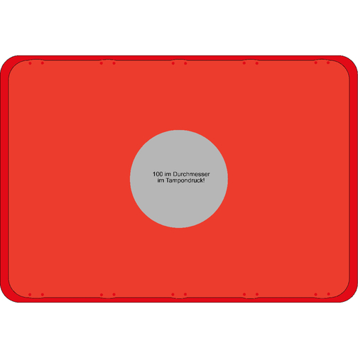 Tablett 'Bierkasten' , trend-orange PP, Kunststoff, 37,00cm x 1,60cm x 25,50cm (Länge x Höhe x Breite), Bild 3