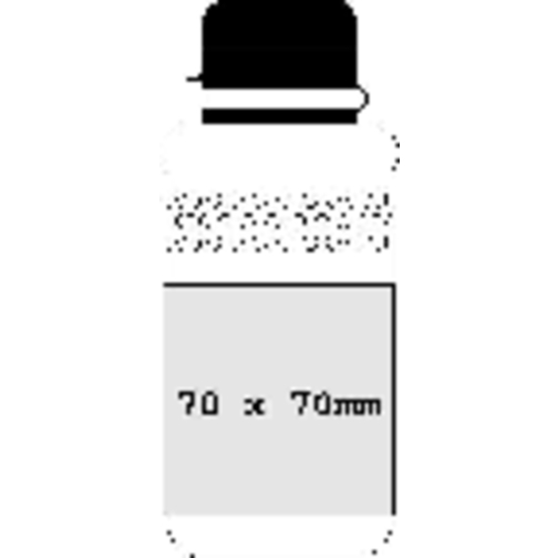 Trinkflasche 'Fahrrad' 0,5 L Mit Verschlusskappe , weiß, Kunststoff, 17,80cm (Höhe), Bild 3