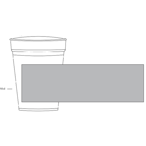 Trinkbecher 'Pfand' 0,3 L , transparent-milchig, Kunststoff, 11,40cm (Höhe), Bild 3