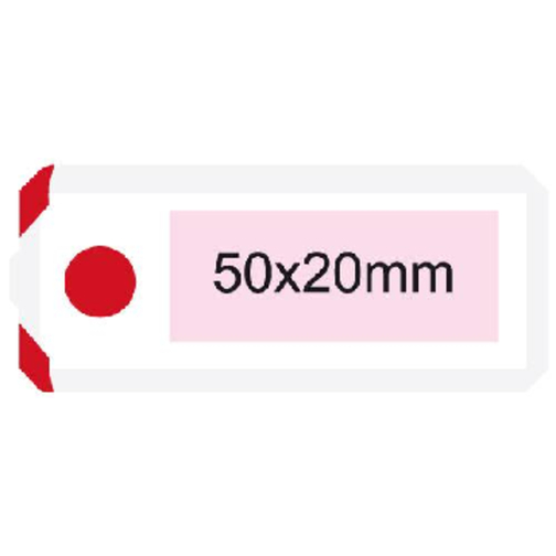 Pflasterbox 'Stripe' , standard-rot, Kunststoff, 8,30cm x 1,60cm x 3,60cm (Länge x Höhe x Breite), Bild 3