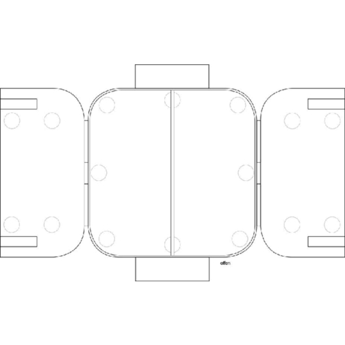 Vorratsdose 'Twin-Box' Mit Trennwand , weiß, Kunststoff, 16,00cm x 5,00cm x 16,00cm (Länge x Höhe x Breite), Bild 5