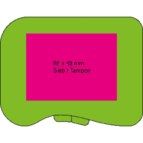 Dose 'C-Box' , trend-grün PP, Kunststoff, 10,10cm x 3,00cm x 7,80cm (Länge x Höhe x Breite), Bild 2