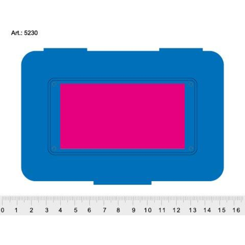 Vorratsdose 'Break' , trend-blau PP, Kunststoff, 15,30cm x 5,50cm x 10,50cm (Länge x Höhe x Breite), Bild 3