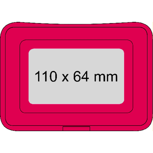 Vorratsdose 'School-Box' Gross , standard-rot, Kunststoff, 17,50cm x 6,80cm x 13,10cm (Länge x Höhe x Breite), Bild 3