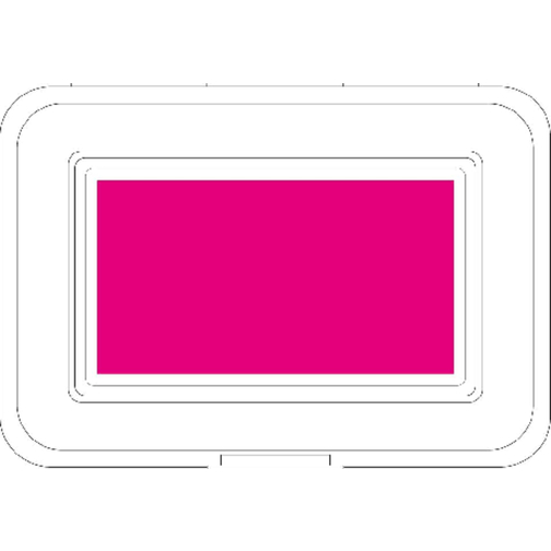 Vorratsdose 'School-Box' Mittel , standard-rot, Kunststoff, 16,00cm x 5,00cm x 11,60cm (Länge x Höhe x Breite), Bild 2