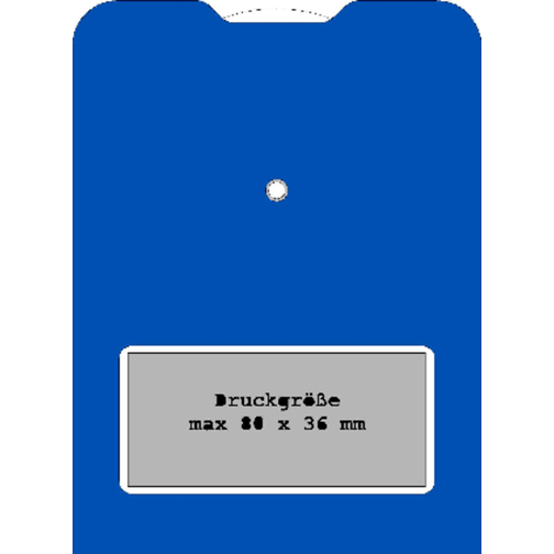 Papp-Parkscheibe 'Board' , blau, Papier-Pappe, 15,00cm x 0,10cm x 11,00cm (Länge x Höhe x Breite), Bild 2