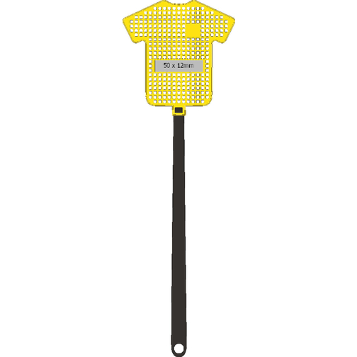 Fliegenklatsche 'Trikot' , weiss, Kunststoff, 37,20cm x 0,70cm x 11,50cm (Länge x Höhe x Breite), Bild 3