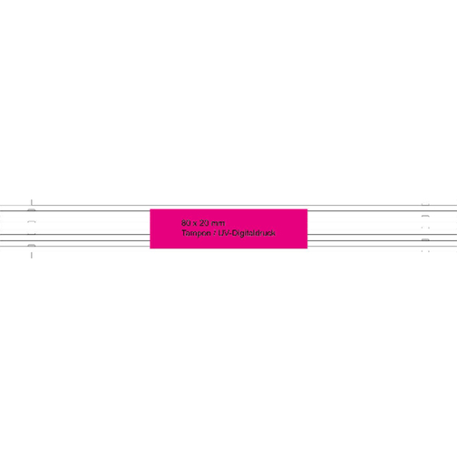 Zollstock 'Dimension' 2 M , weiß, Kunststoff, 200,00cm x 2,80cm x 1,50cm (Länge x Höhe x Breite), Bild 3