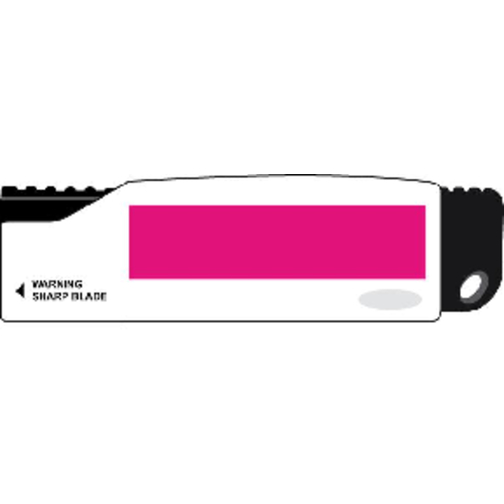 Cuttermesser 'Grip' , weiss/schwarz, Kunststoff, 10,30cm x 1,00cm x 3,00cm (Länge x Höhe x Breite), Bild 3