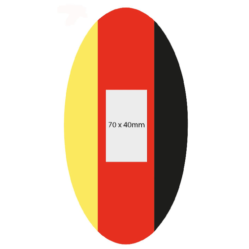 Tankdeckelüberzug 'Nations' , Deutschland-Farben, Textil, 23,00cm x 15,00cm (Länge x Breite), Bild 3