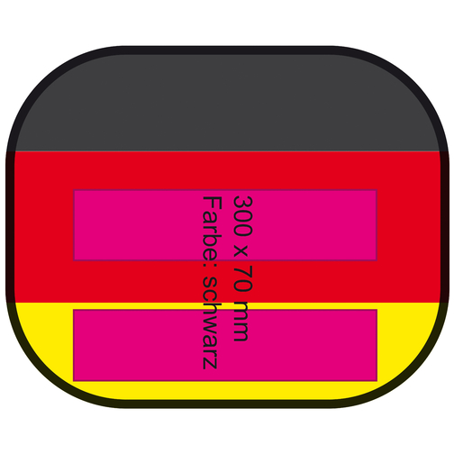 Schattenspender 'Nations' , Deutschland-Farben, Textil, 38,00cm x 44,50cm (Länge x Breite), Bild 5