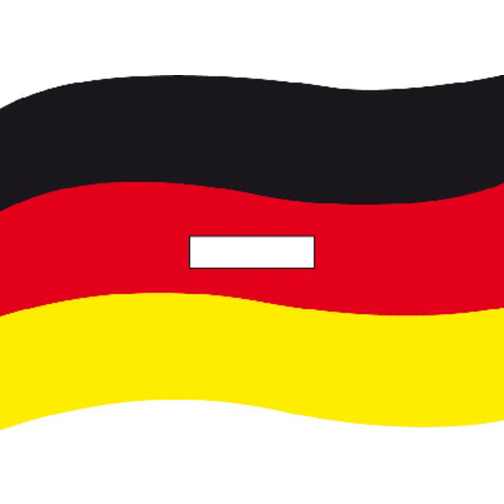 Automagnet 'Flagge' Klein , Deutschland-Farben, Metall, 10,00cm x 0,10cm x 14,00cm (Länge x Höhe x Breite), Bild 4
