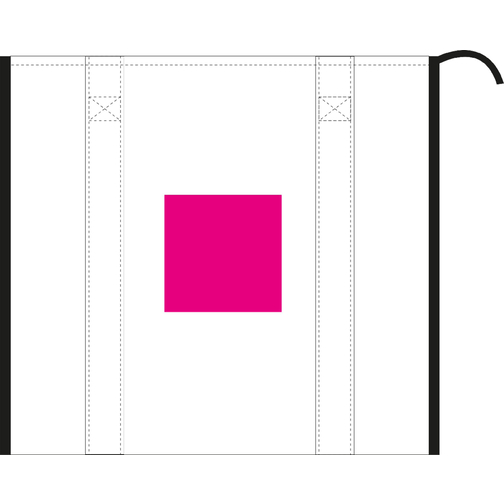 Kühltasche 'Non Woven' , weiss, Textil, 38,00cm x 32,50cm x 25,00cm (Länge x Höhe x Breite), Bild 3
