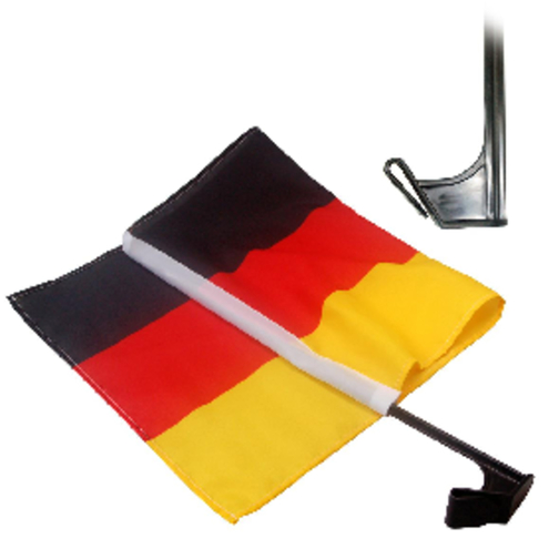 Autofahne 'Nationalflagge' , Deutschland-Farben, Textil, 40,00cm x 45,00cm (Länge x Breite), Bild 3