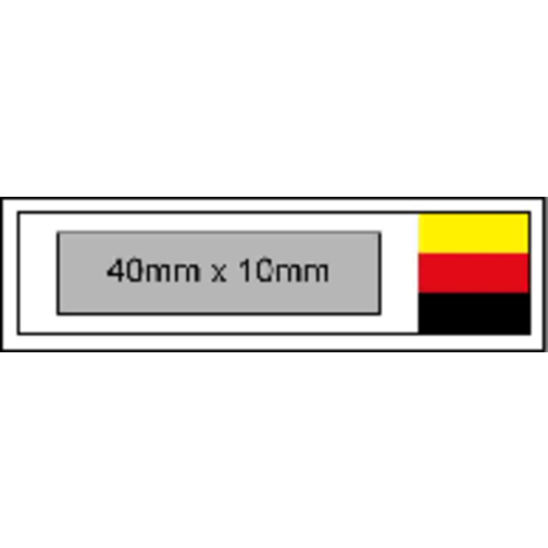 Fanset 'Aloa' , Deutschland-Farben, Kunststoff, 13,50cm x 4,80cm x 9,70cm (Länge x Höhe x Breite), Bild 5