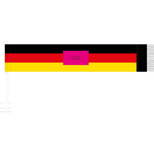 Drapeau pour voiture 'Scarf' Allemagne, Image 2