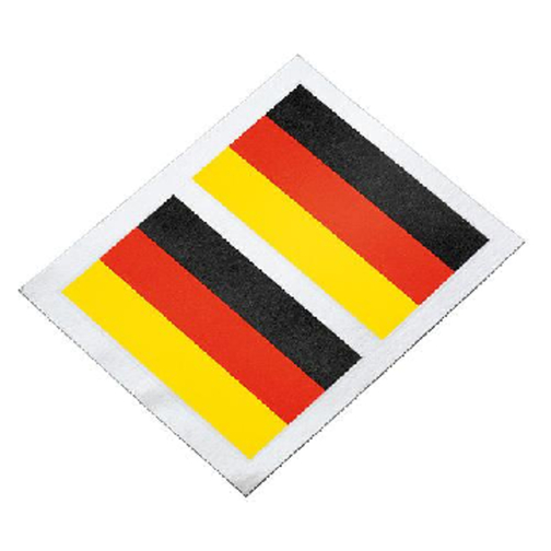 Tattoo 'Nations', 2er Set , Deutschland-Farben, Papier-Pappe, 7,00cm x 6,00cm (Länge x Breite), Bild 3