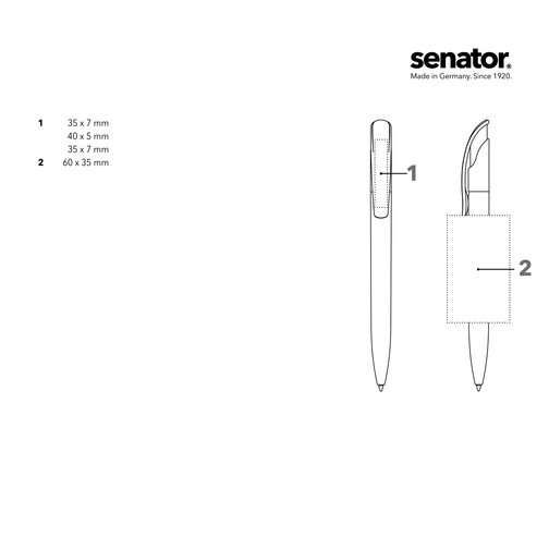 Senator® Challenger Soft Touch Druckkugelschreiber , Senator, schwarz, Kunststoff, 15,00cm x 149,00cm x 12,00cm (Länge x Höhe x Breite), Bild 4