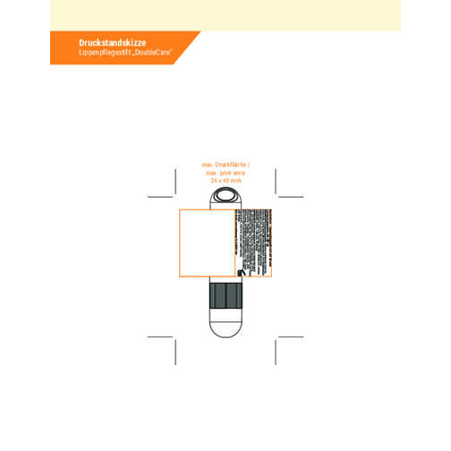 VitaLip® 'Double-Care' Freestyle Mit Lanyard , orange gefrostet, PS, , Bild 2