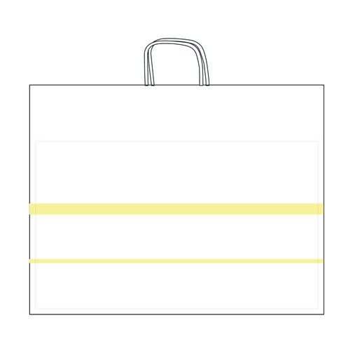 Krafttaschen Weißes Papier, Gedrehte Griffe , weiß, Papier, 50,00cm x 39,00cm x 18,00cm (Länge x Höhe x Breite), Bild 2