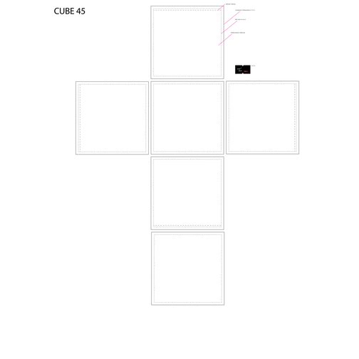 Siège Cube 45, y compris l\'impression numérique 4c, Image 3