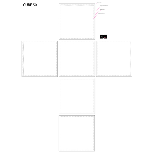 Siège Cube 50, y compris l\'impression numérique 4c, Image 3