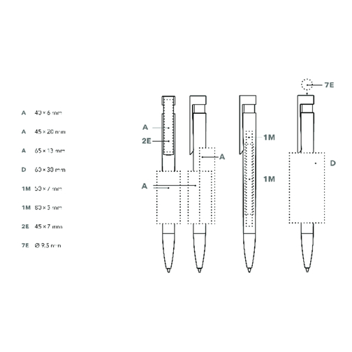 Dlugopis automatyczny Liberty Clear MTT Retractable Ballpoint Pen, Obraz 5